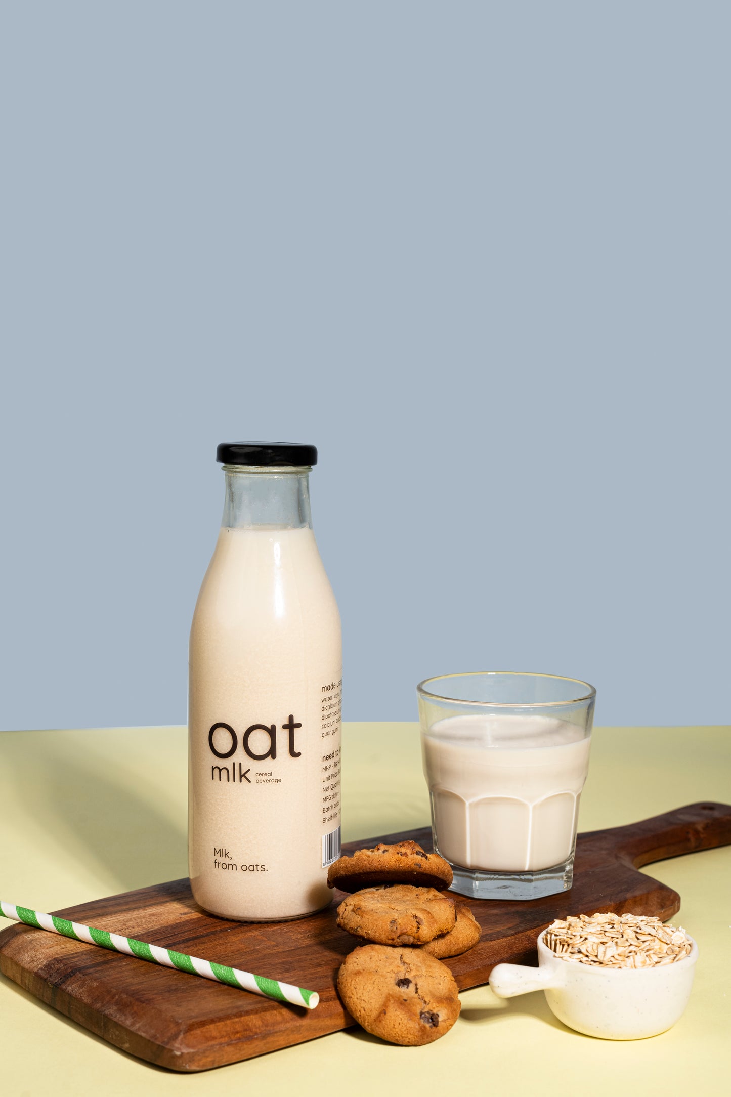OatMlk 500ml Try Me Bottle – Unsweetened Oat Milk in Premium Glass