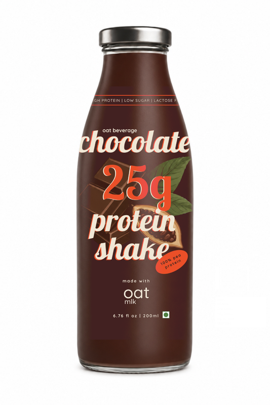 OatMlk | Rich Chocolate Protein Shake 200ml | Premium Glass Bottle Packs