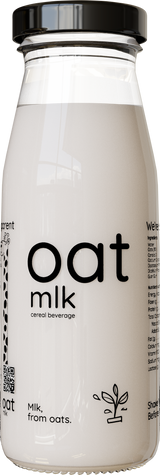 OatMlk | Unsweetened Oat Milk 200ml | Premium Glass Bottle Packs