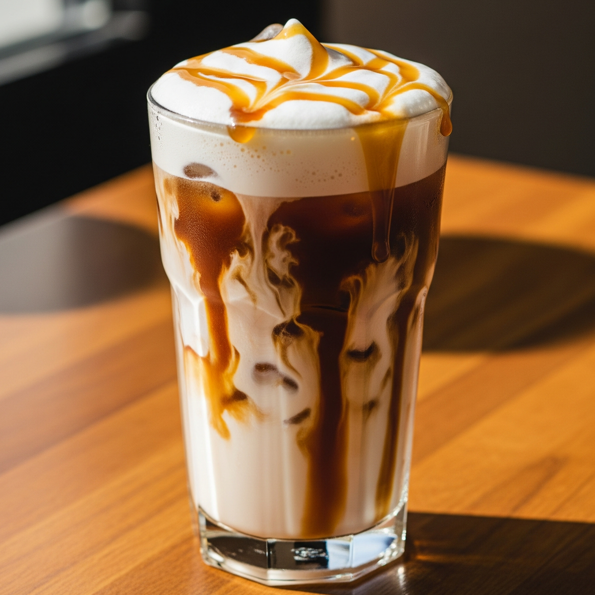 Iced Salted Caramel Shakerato