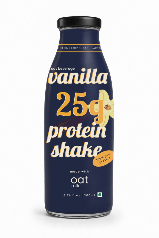 OatMlk | Classic Vanilla Protein Shake 200ml | Premium Glass Bottle Packs